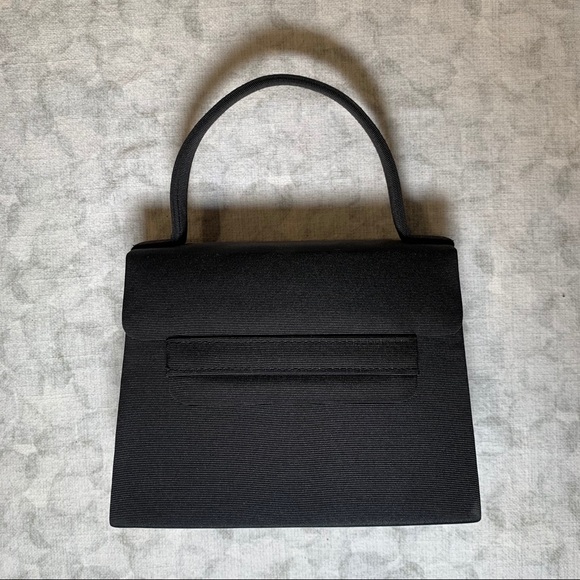Vintage Handbags - Vintage // Black Mini Top Handle Purse